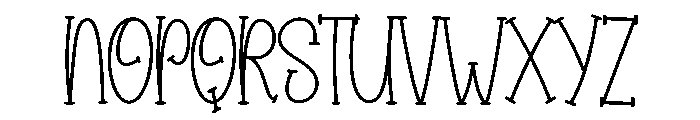 Santa Natural Font UPPERCASE