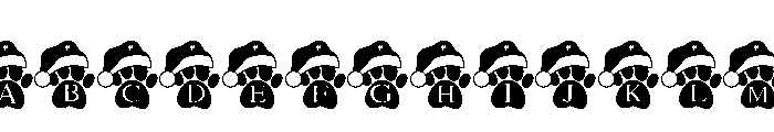 Santa Paws Font UPPERCASE