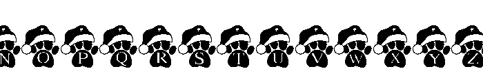 Santa Paws Font UPPERCASE