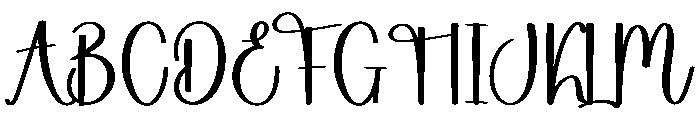 Santa Promise Font UPPERCASE