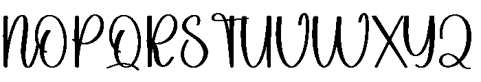 Santa Promise Font UPPERCASE