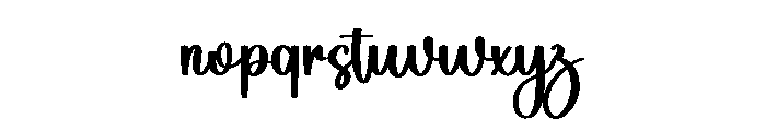 Santa Promise Font LOWERCASE