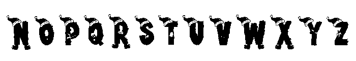 Santa Red 1 Font LOWERCASE