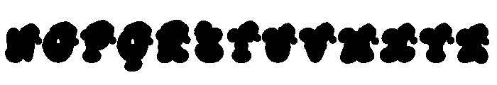 Santa Sack Color Snow Font UPPERCASE
