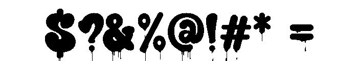 Santa Sack Drip Font OTHER CHARS