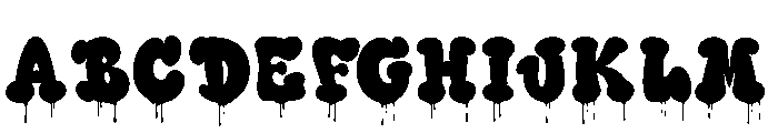 Santa Sack Drip Font UPPERCASE
