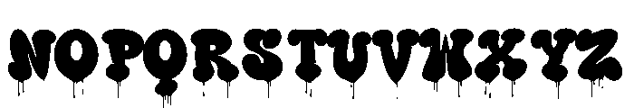 Santa Sack Drip Font UPPERCASE