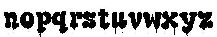 Santa Sack Drip Font LOWERCASE