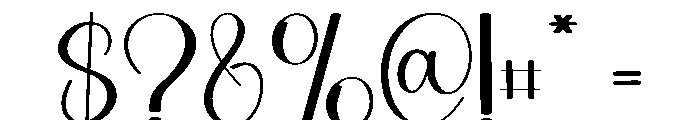Santa Signatie Font OTHER CHARS