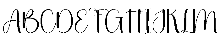 Santa Signatie Font UPPERCASE