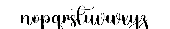 Santa Signatie Font LOWERCASE