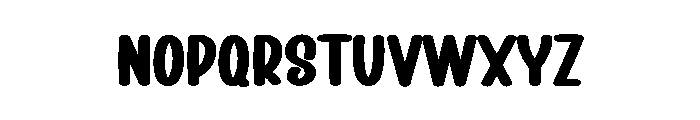 Santa Snowbal Font LOWERCASE