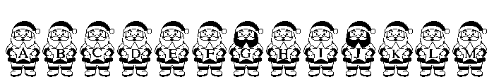 Santa Star Font UPPERCASE