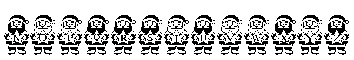 Santa Star Font UPPERCASE