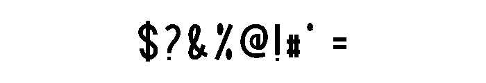 Santa Stickers Font OTHER CHARS