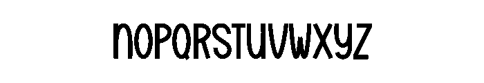Santa Stickers Font LOWERCASE
