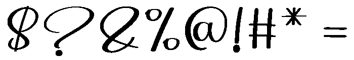 Santa Wedding Font OTHER CHARS