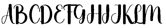 Santa Wedding Font UPPERCASE