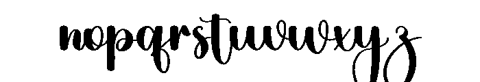 Santa Wedding Font LOWERCASE