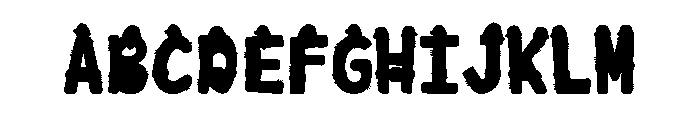 Santa With Hat Font UPPERCASE
