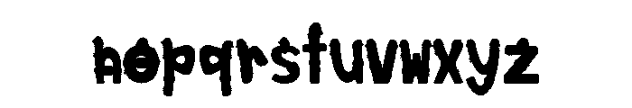 Santa With Hat Font LOWERCASE