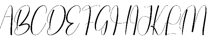 Santa Writing Font UPPERCASE
