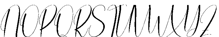 Santa Writing Font UPPERCASE