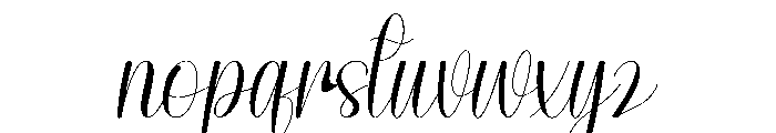 Santa Writing Font LOWERCASE