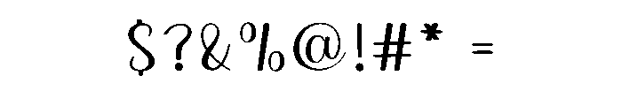 Santaboy Handwriting Font OTHER CHARS