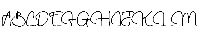 Santaboy Font UPPERCASE