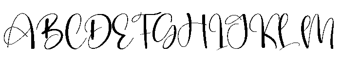 Santacute Font UPPERCASE