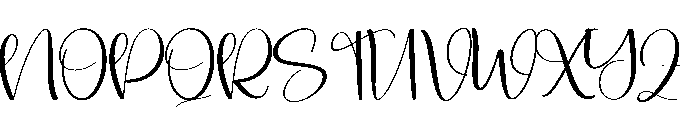 Santacute Font UPPERCASE