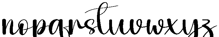 Santacute Font LOWERCASE