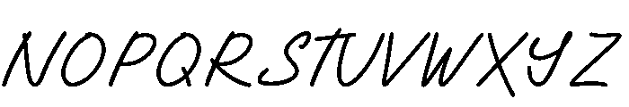 Santalina Regular Font UPPERCASE
