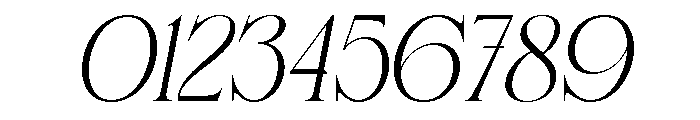 Santamas Oblique Font OTHER CHARS