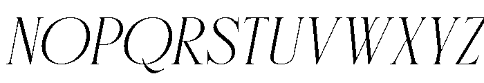 Santamas Oblique Font UPPERCASE