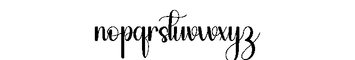 Santas Desember Font LOWERCASE