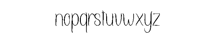Santhie Font LOWERCASE