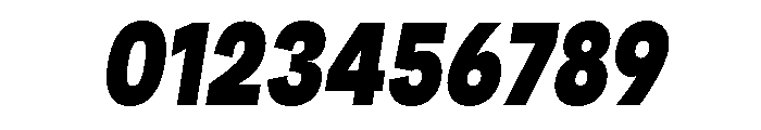 Santhor Black Condensed Slant Font OTHER CHARS