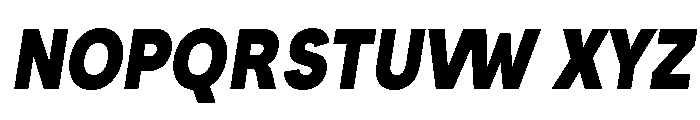 Santhor Black Condensed Slant Font UPPERCASE
