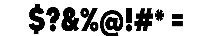 Santhor Black Condensed Font OTHER CHARS