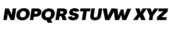 Santhor Black Expanded Slant Font UPPERCASE