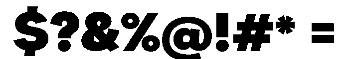 Santhor Black Expanded Font OTHER CHARS