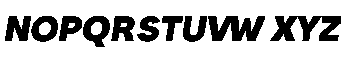 Santhor Black SemExp Slant Font UPPERCASE