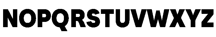 Santhor Black Semi Condensed Font UPPERCASE