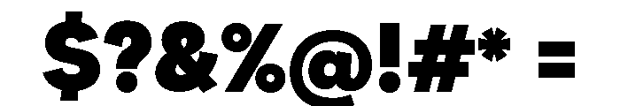 Santhor Black Semi Expanded Font OTHER CHARS