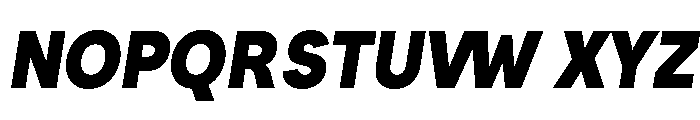 Santhor Black SemiCond Slant Font UPPERCASE