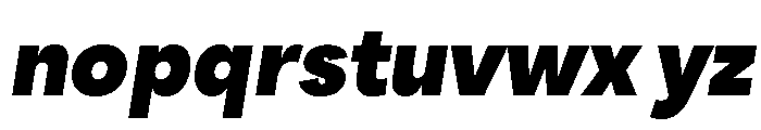 Santhor Black Slant Font LOWERCASE