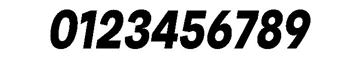 Santhor Bold Condensed Slant Font OTHER CHARS