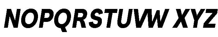 Santhor Bold Condensed Slant Font UPPERCASE
